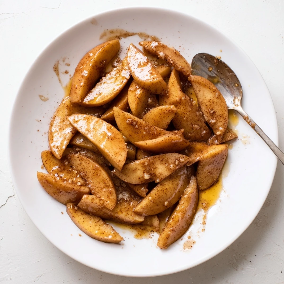 Golden apple slices coated in warm cinnamon spice cooked to perfection in the Instant Pot