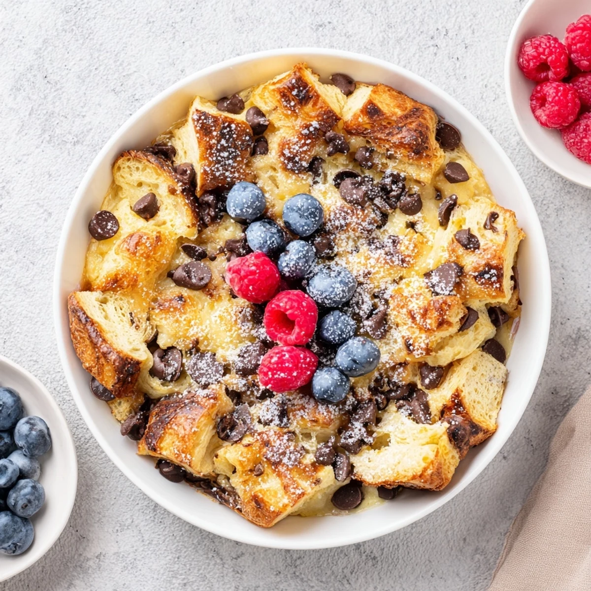 Chocolate Croissant Breakfast Bake