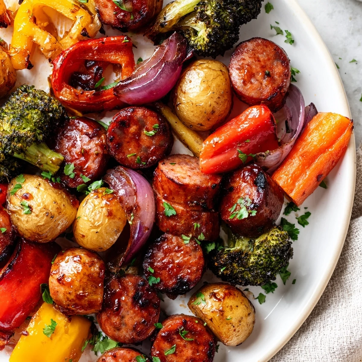One Pan Honey Garlic Kielbasa