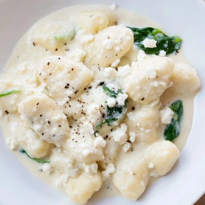 Creamy Gnocchi With Spinach And Feta